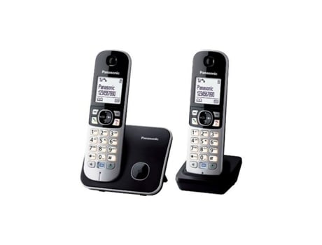 Teléfono Inalámbrico PANASONIC KX-TG6812 (Blanco - Negro - Negro/Plateado - Plateado - Monocromo)