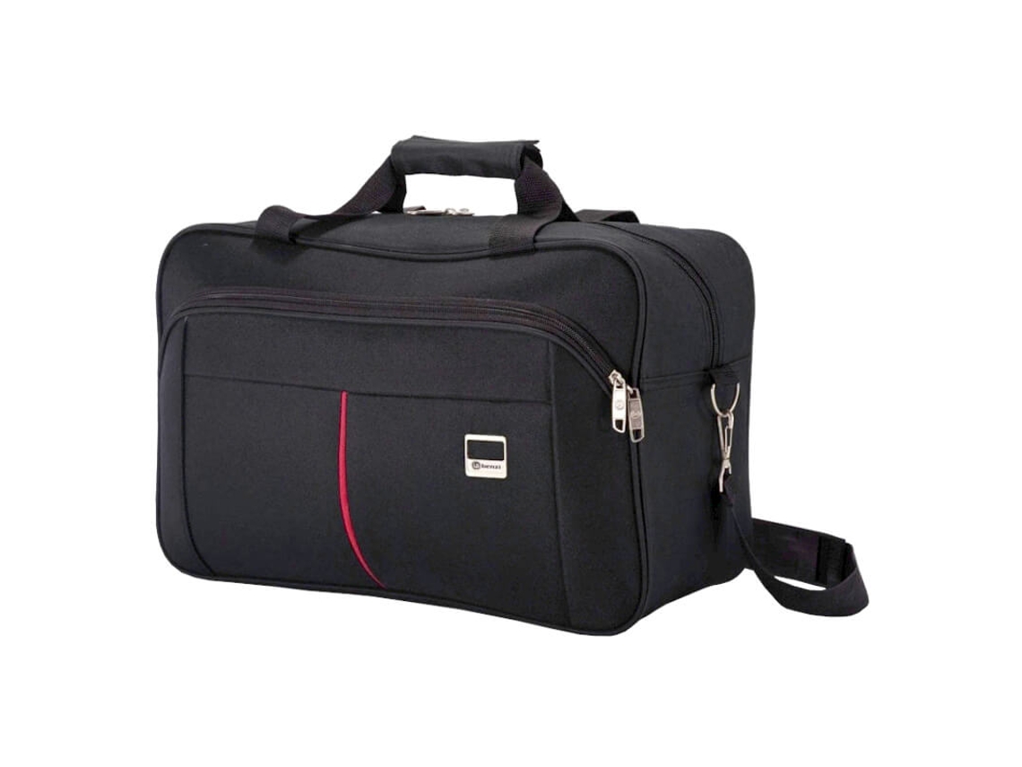 Bolsa de viaje Benzi Bz5207 de 50 cm, negra/roja