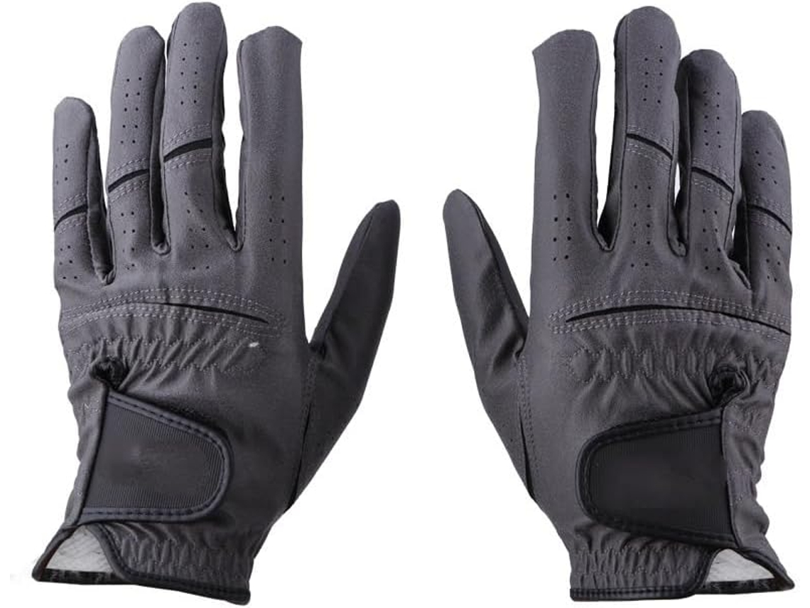 Guantes de golf para hombre, para mano izquierda o derecha, suaves, blancos y grises, para entrenamiento | Sin marca