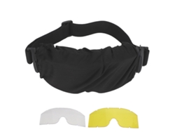Gafas de tiro militares a prueba de explosiones y resistentes a impactos para entrenamiento de CS al aire libre, color negro
