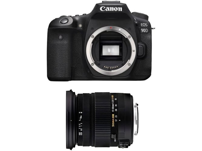 Kit Cámara Réflex CANON EOS 90D + Sigma 17-50 F2,8 DC OS EX HSM