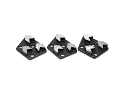 3 Discos De Diamante Trapezoidales Para Amolar Hormigón, N.° 16, Color Negro.