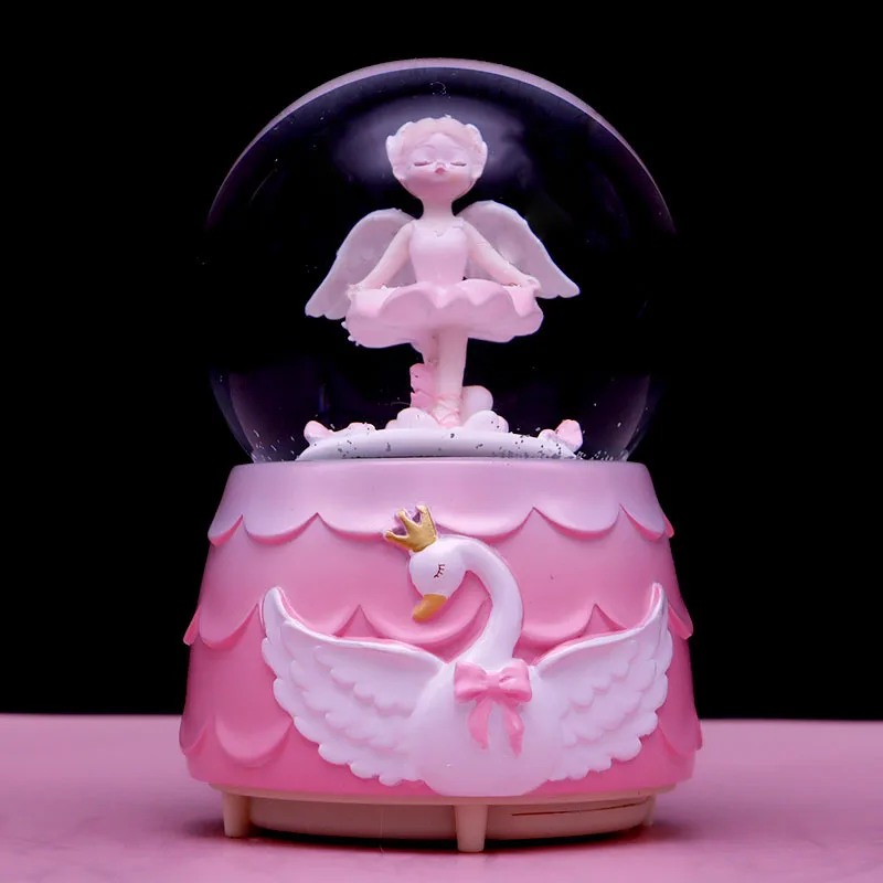 (estilo 10) Caja De Música Con Bola De Cristal De Bailarina, Regalo De San Valentín