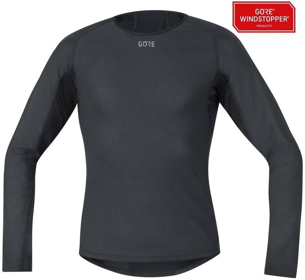 Gore Wear 100324 camiseta hombre para windstopper thermo negro montaña