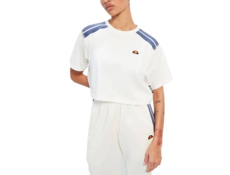 Camiseta de Mujer ELLESSE Sapatos Iva Cropped Tecido Blanco (S)