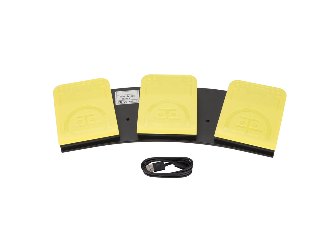 Pedal De Interruptor De Pie Con Tres Teclas Usb
