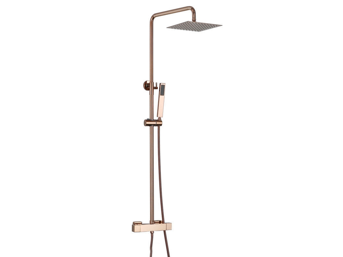 Columna De Ducha Termostática En Latón Rosa-oro (cobre) Sc428 Colección Penee