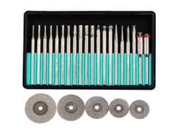 Juego De Discos De Corte Diamante Mini Con Mandriles 3mm Para Herramientas Rotativas Dremel Proxxon