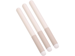 Set de 3 Pinceles Reutilizables para Labial, Maquillaje, Corrector y Rubor con Mango y Accesorios Gokoco