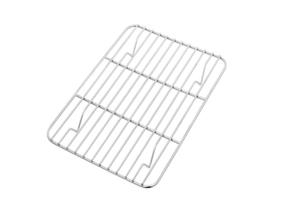 Rejilla de enfriamiento de acero inoxidable para hornear, horno, asar y enfriar, juego de 2 piezas, saludable, duradera y resistente a la oxidación.