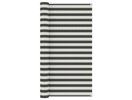 vidaXL Alfombra de tienda de campaña gris antracita y blanca 200x300cm