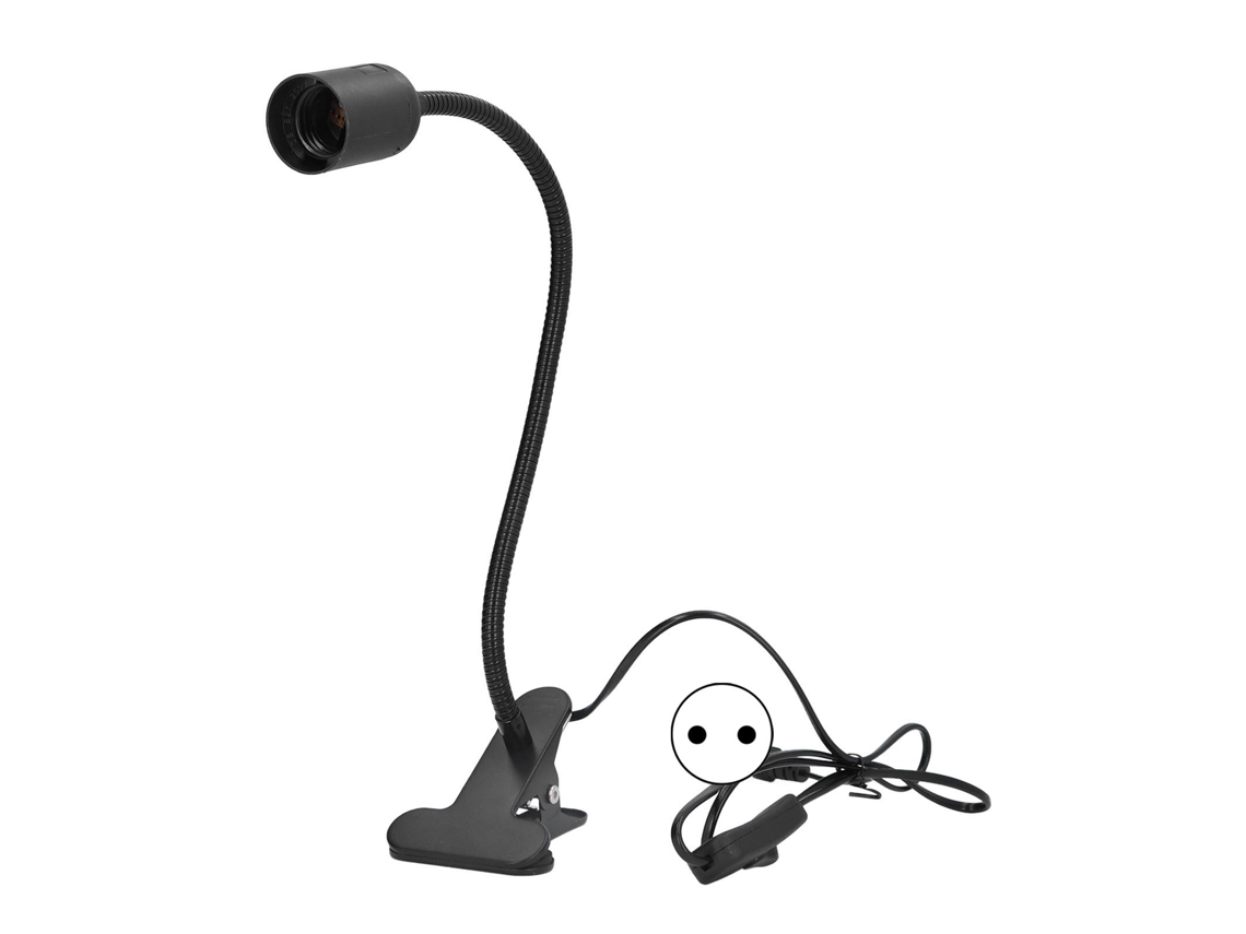 Bj-suporte De Lâmpada De Mesa Com Clip E27/e26 Para Leitura Noturna Quarto Dormitório 100‑240v Plug Eu