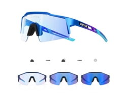Gafas De Ciclismo Fotocromáticas Rojas Y Azules Con Protección Uv Para Deportes Y Running.