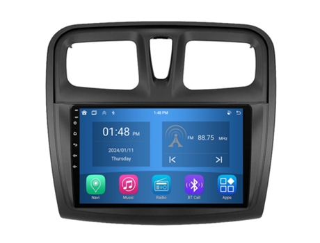 Autoradio 4GB RAM64GB ROM ROVERONE para Renault Logan 2 2012 - 2022 Sandero 2 2013 - 2022 CarPlay Android Coche Radio Bluetooth Navegación