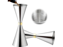Vaso Medidor De Cóctel Golden Circle - Escala De Medición Integrada - Vaso Medidor Doble - Para Uso En Bares Y En Casa - 30/45 Ml