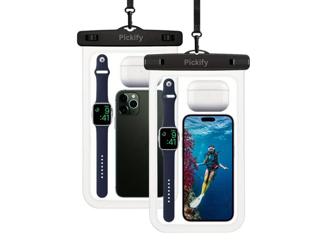 Estuche impermeable Vayotoy IPX8 para teléfonos móviles grandes para natación Pickify.