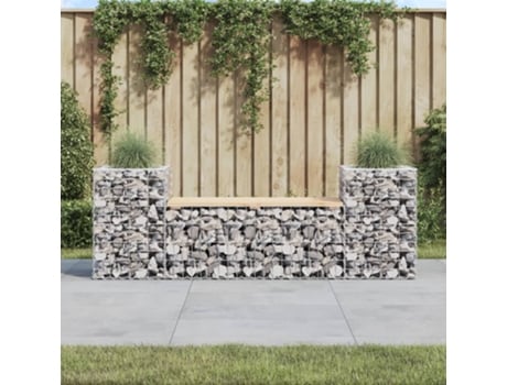Banco De Jardín VIDAXL Marrón Madera (183x41x60,5 cm)