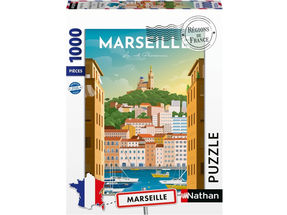 Póster de rompecabezas de Marsella de 1000 piezas