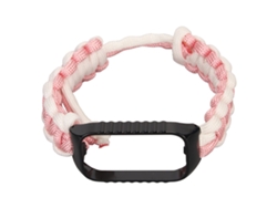 Pulsera De Paracord 2 En 1 Con Funda Protectora Para Redmi Band 2 (rosa Y Blanco)