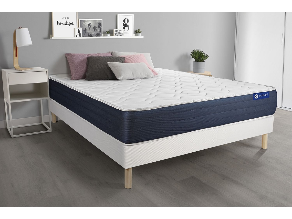 Somier Actimemo Sleep Multiláminas Zonas ACTISOM Espuma con memoria Blanco (140x190)