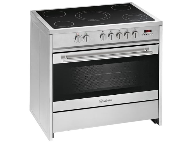Cocina MEIRELES E912X (121 L - Eléctrico de Vitrocerámica - Inox) 90x60