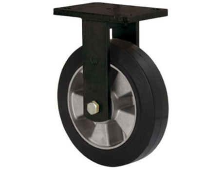 Rueda fija 17hlb250e-deb aluminio-goma negra elastica eje bolas ALEX