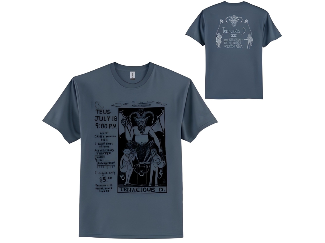 Tenacious D Flyer T-shirt Rockinstone Unisex Adults Best Sellers Size:m