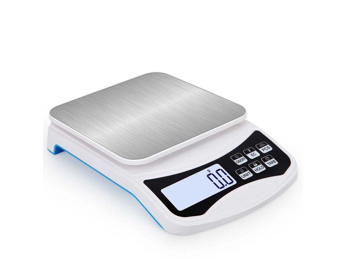Báscula De Cocina Digital Para Alimentos, Dieta Y Repostería, 10kg/1g, Recargable En Inglés.