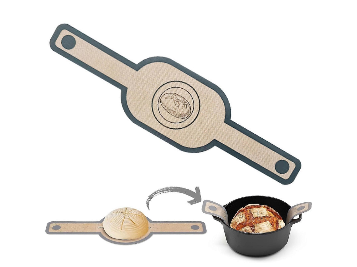 Manta De Silicona Ovalada Para Hornear Con Asas Largas Antiadherente Lavable Reutilizable Herramienta Para Pan De Levadura 2 Unidades