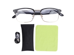 Gafas inteligentes Bluetooth con auriculares integrados, reproducción de música, protección contra la luz azul, estilo moderno para viajes y viajes de negocios.