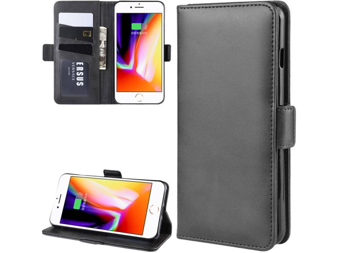 Funda iPhone 7 Plus, 8 Plus Flip Negro