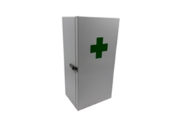 Armário Farmacêutico Relaxdays, 3 Prateleiras, 42 X 21 X 15,5 Cm, Para Medicamentos, Montagem Na Parede, Branco/verde