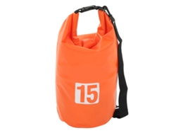 Bolsa impermeable y plegable de 15 litros, color naranja, color naranja.