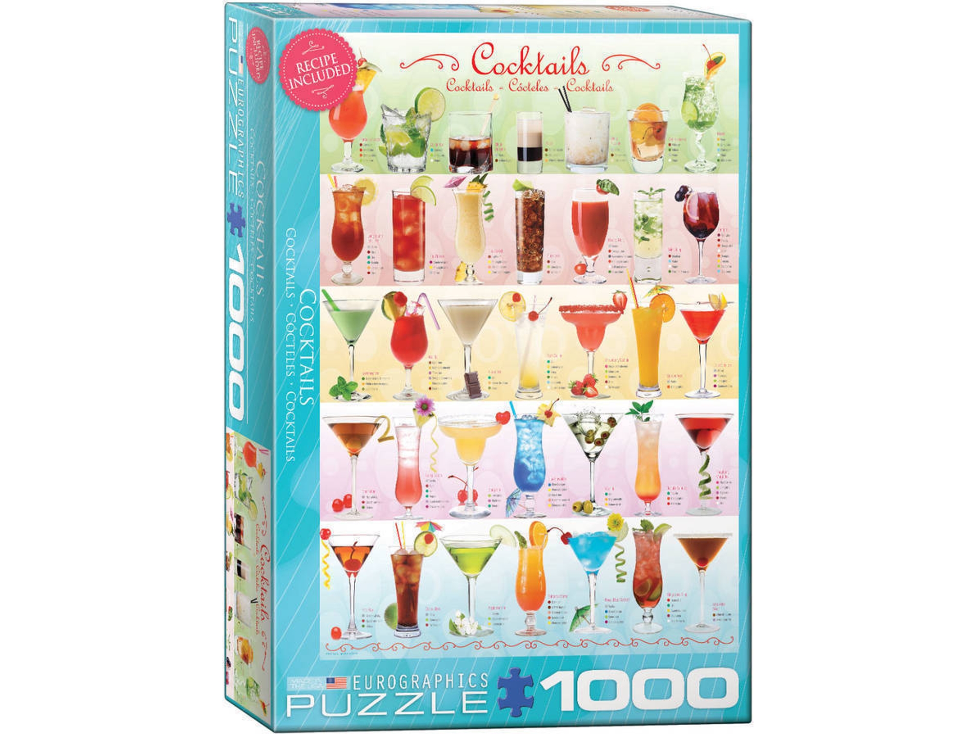 Puzzles EUROGRAPHICS Cocktails 1000 pcs (1000 piezas)