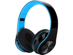Auriculares Bluetooth V5.0 Supraaurales Con Ranura Para Tarjeta Micro Sd/tf, Radio Fm, Cancelación De Ruido Y Micrófono Para Teléfonos Móviles.