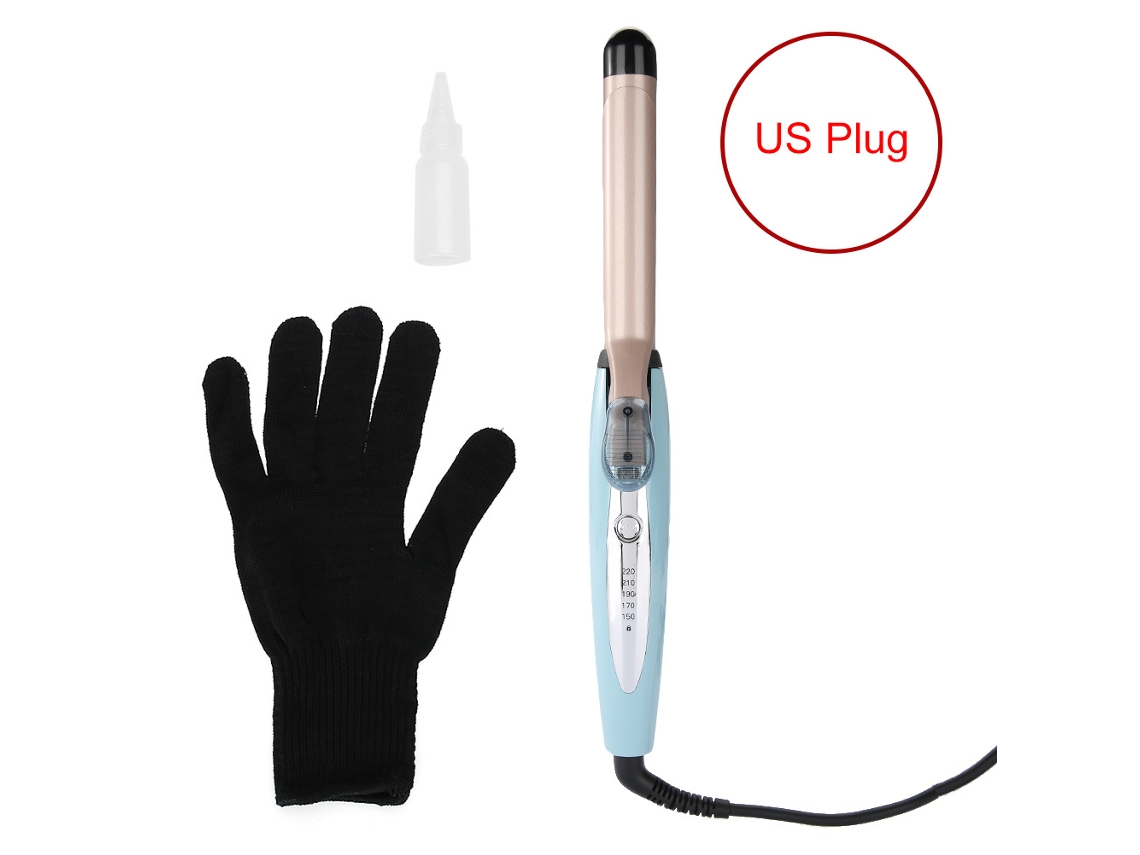 Modelador de cachos portátil de 2026-25 mm com presilha e regulagem de temperatura, spray de cabelo profissional