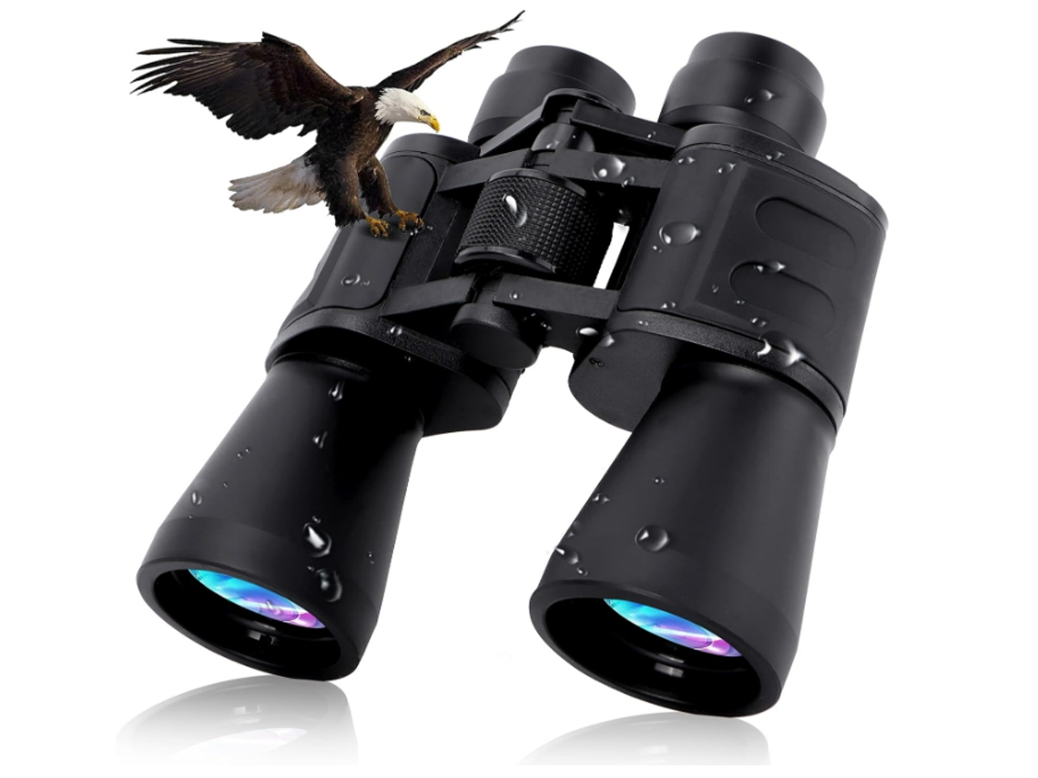 Binoculares 20x50 - Binoculares Profesionales Compactos Hd De Gran Aumento Para Observación De Aves, Caza Y Actividades Al Aire Libre (negro