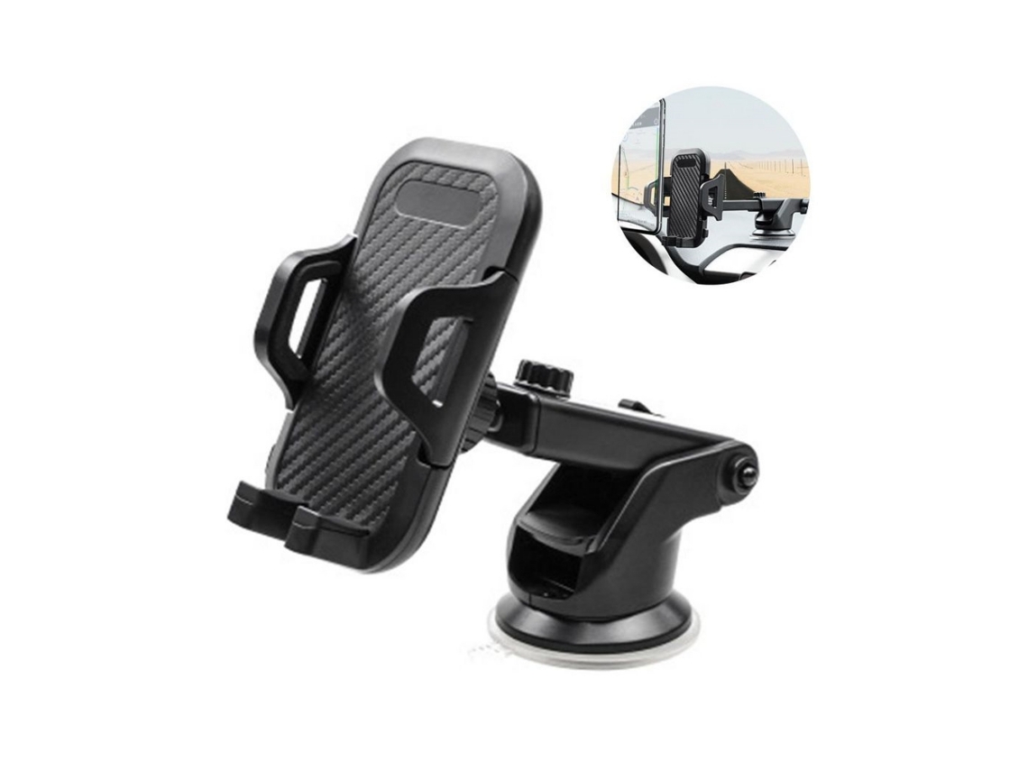 Soporte innovador para teléfono de coche, diseño humanizado con rótula y barra telescópica (modelo 3100)