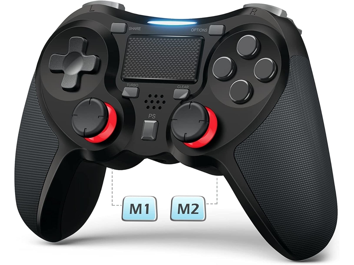 Controlador Ps4 Controladores de Gamepad inalámbricos compatibles con altavoz incorporado Pro/Slim auriculares estéreo Jack Pad multitáctil YIZHOOD
