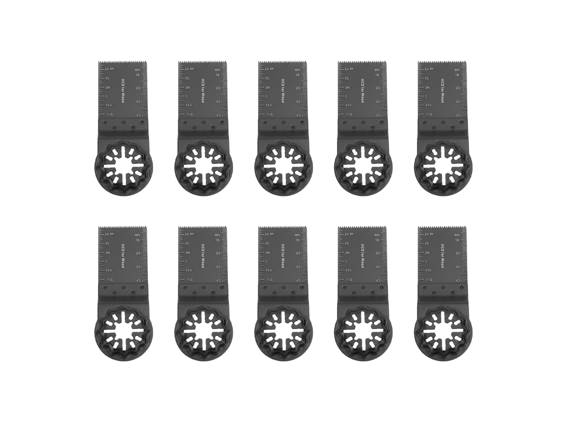 10 Piezas Hoja De Sierra Oscilante Con Interfaz Starlock Profundidad De Corte 34mm 40mm Hoja Multitool