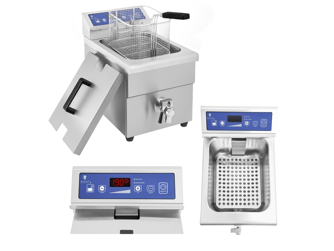 Frytownica Frytkownica Indukcyjna Z Kranem 230v Royal Catering 10l