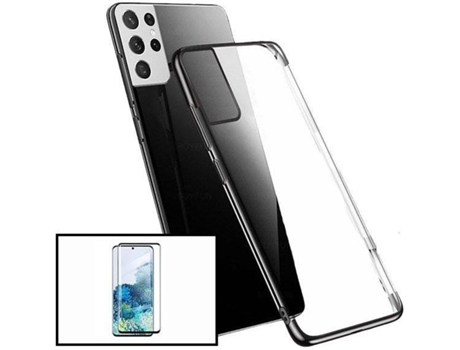 Kit Funda y Protector Samsung Galaxy S21 Ultra 5G PHONECARE Negro