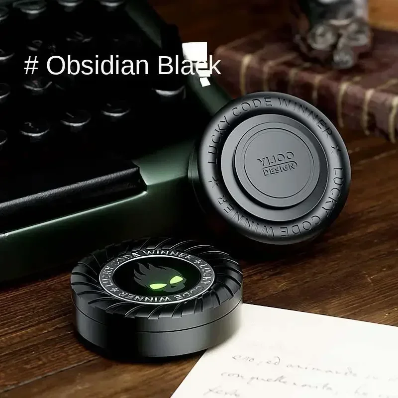 Fidget Spinner Magnético 3 En 1 Para Empujar Monedas, Juguete Iluminado Para Aliviar El Estrés (negro)