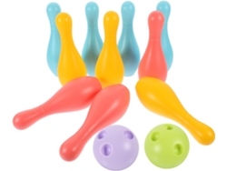 Juego De Bolos Para Niños Y Niñas, Bolos De Plástico, Bolas De Colores, Juego Educativo Para Interiores.
