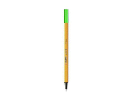 Marcador Stabilo Ponta de Fibra Point 88 Verde Neon