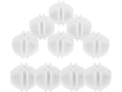10 Conectores Cúbicos Plástico Blanco Organizadores Armarios Diseño Ranuras Múltiples Fáciles Limpiar
