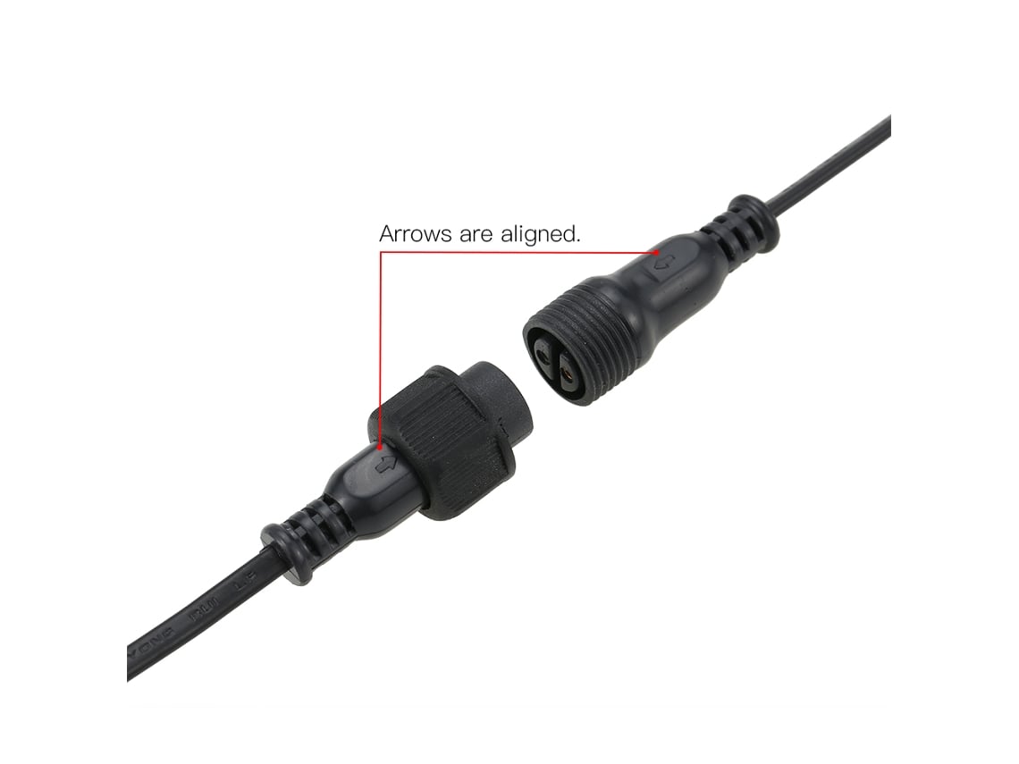2026-cable Extensible Resistente Al Agua Ip20 De 3m/9.8ft Para Luces De Cadena G40 Tomshine