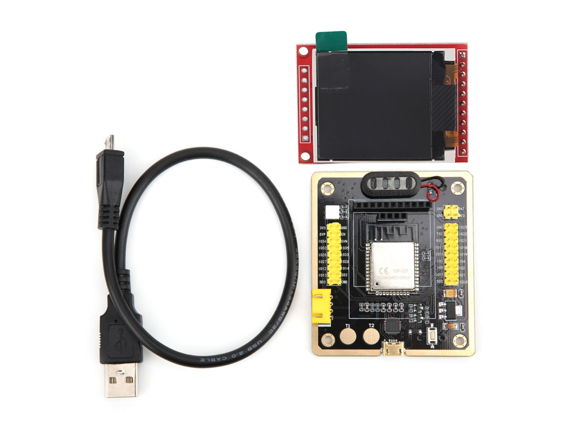 Placa de desenvolvimento Veloriskku Iot Com Bluetooth e módulo de controle Wifi para ESP-32F e tela TFT