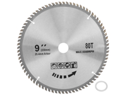 Hoja De Sierra Circular Con Carburo 9x80t 230 Mm Para Cortar Madera