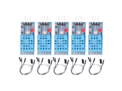 Yncm2026-5pcs Sensor De Temperatura Y Humedad Digital De Alta Sensibilidad Para Invernadero Con Placa Adaptadora Y Cable